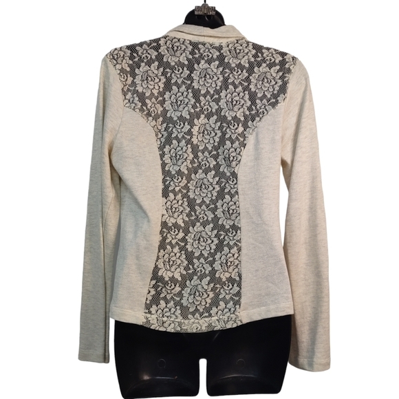 Maurices Women's Blazer Jacket Lace Back Size S - Picture 2 of 6